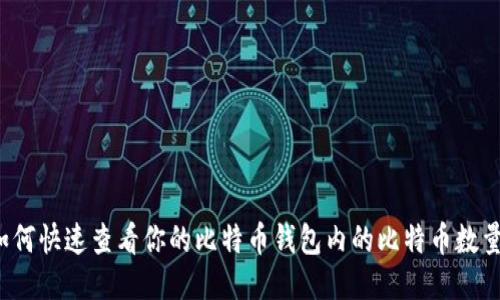 如何快速查看你的比特币钱包内的比特币数量？